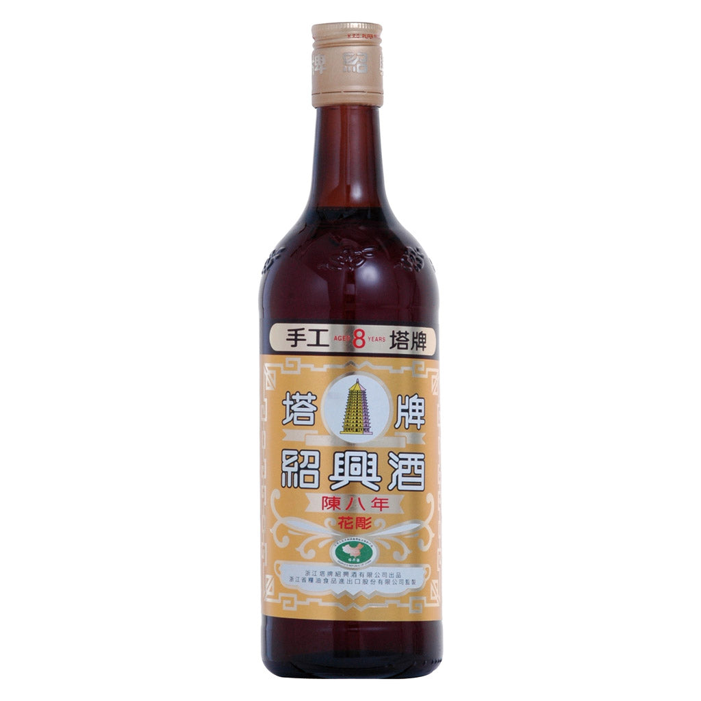 紹興酒 塔牌 花彫 陳八年 600ml – 酒類ドットコム